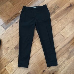 H&M Cropped Slim Fit Black Dress Pants